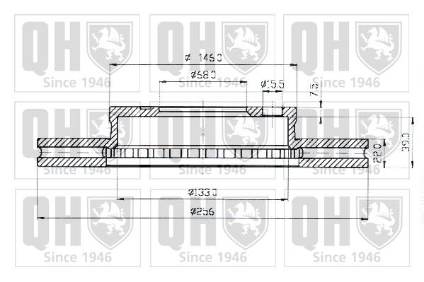 QUINTON HAZELL Тормозной диск BDC3317